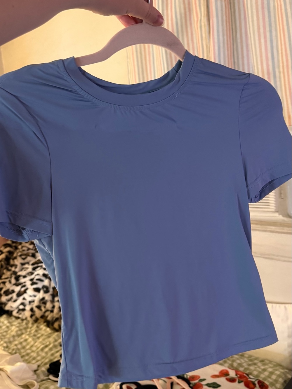 Source Unknown Light Blue Short Sleeve Crewneck Tee